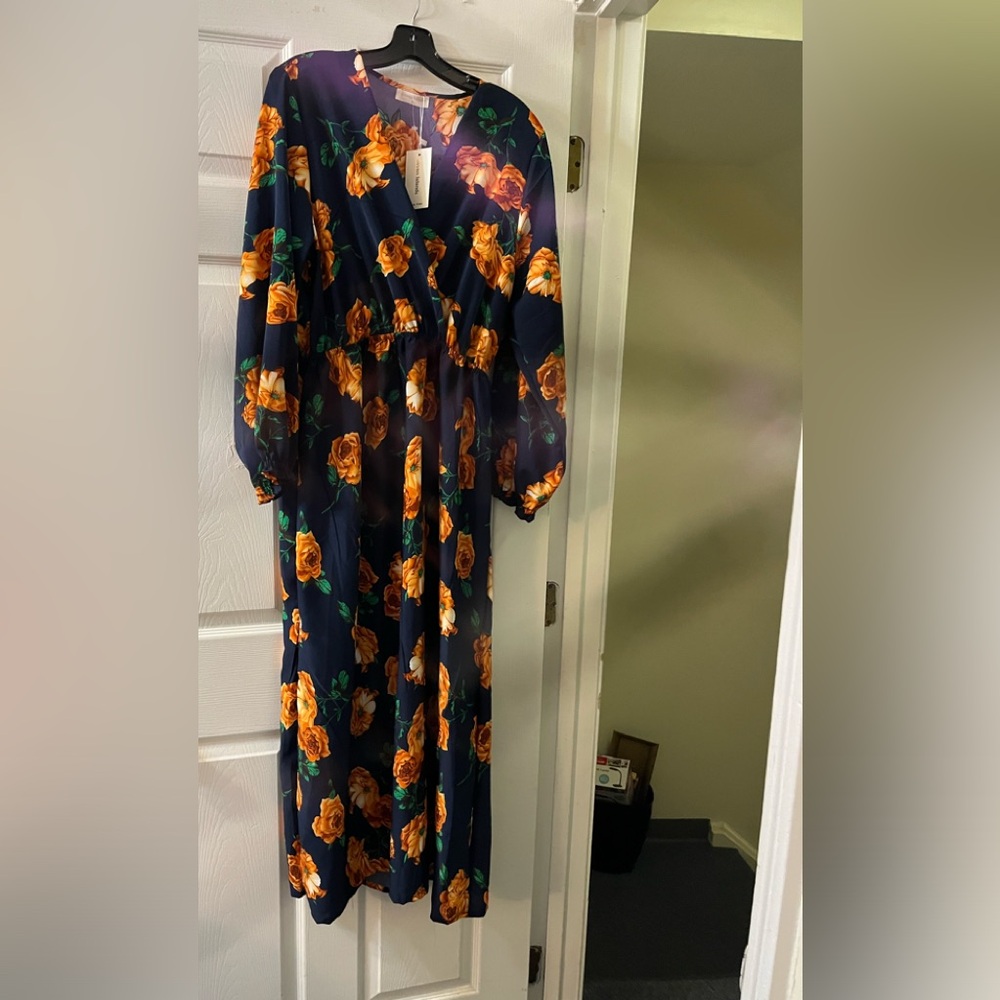 Missed long sleeve maxi dress